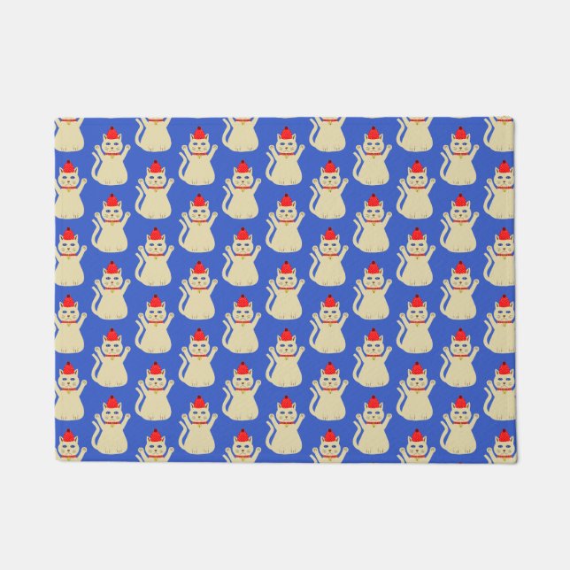 Paillasson Cute Noël Chat Motif (Devant)