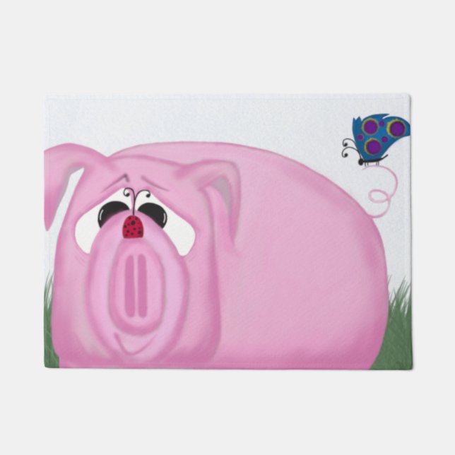 Paillasson Cute Piglet Chumley Et De Beaux Amis (Devant)
