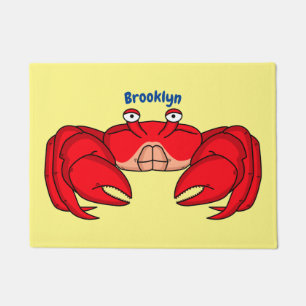 Paillasson Cute red crab cartoon