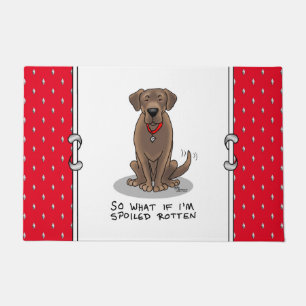 Paillasson Cute Spoten Rotten Chocolate Labrador Retriever