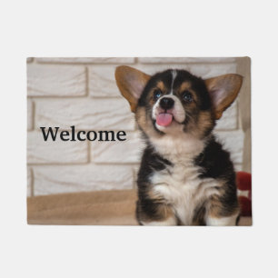 Paillasson Cute Tri couleur Pembroke Welsh Corgi Chien Chien