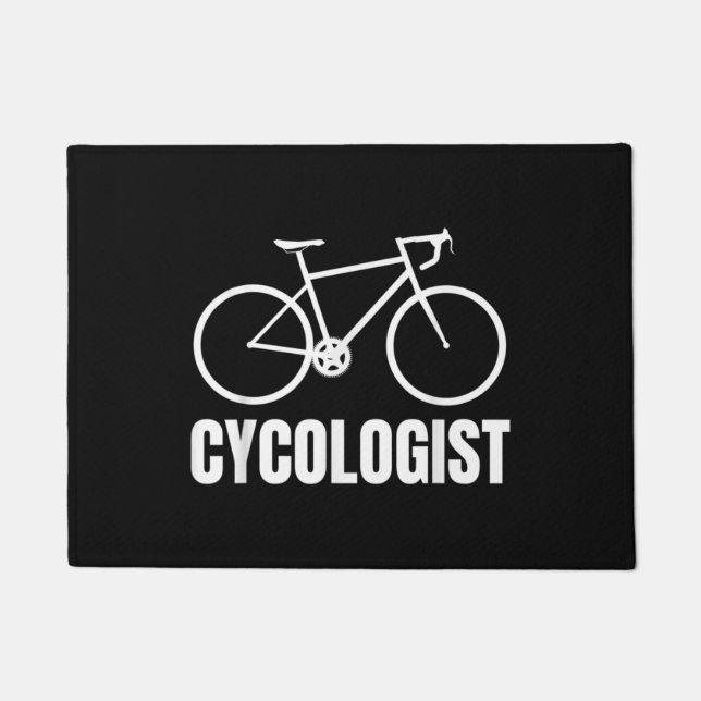Paillasson Cycologist Funny Bicycle Bike Gift (Devant)