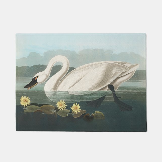 Paillasson cygne audubon cygnes d'eau blanche (Devant)