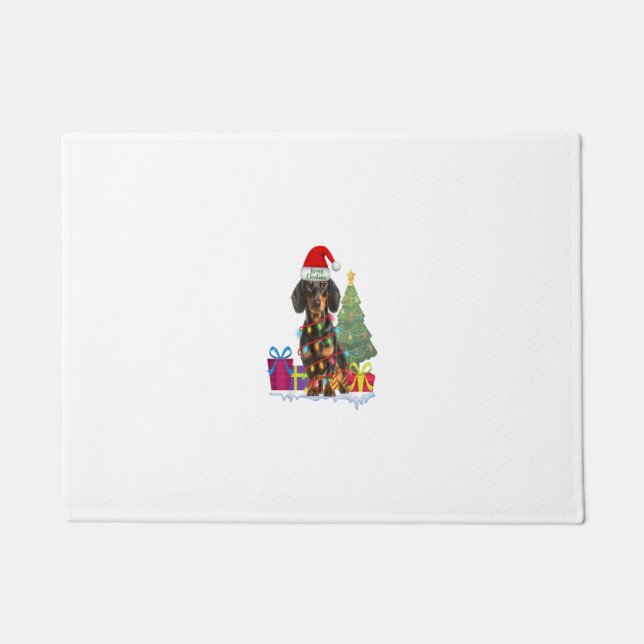 Paillasson dachshund dackel wiener dog laide de noël moche (Devant)