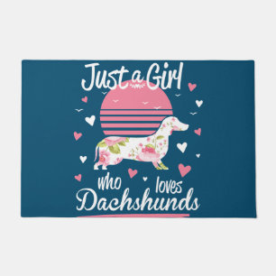 Paillasson Dachshund Design, Juste Une Fille Qui Aime Les Dac