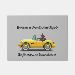 Paillasson Dachshund Réparation de voiture porte Mat