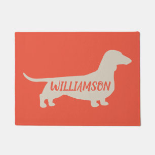 Paillasson Dachshund Silhouette Wiener Amoureux des chiens Do