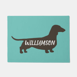 Paillasson Dachshund Silhouette Wiener Amoureux des chiens Tu