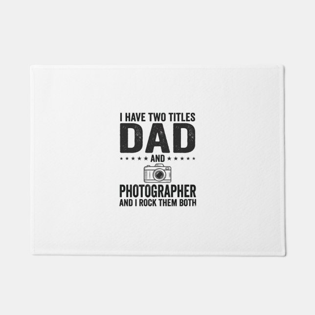 Paillasson Dad Photographer Vintage Engraving Shirt Design_1 (Devant)