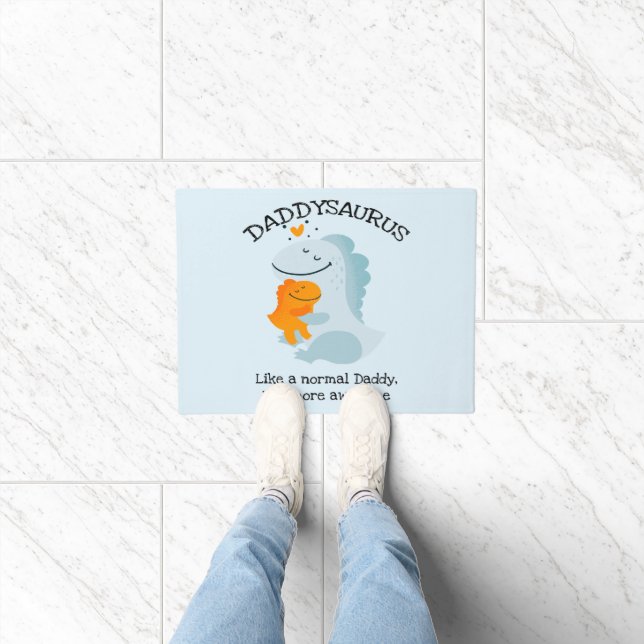 Paillasson Daddysaurus Comme Un Papa Normal, Mais Plus Étonna (Intérieur)