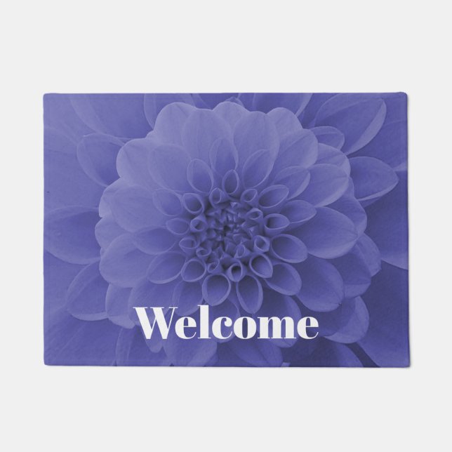 Paillasson Dahlia bleu (Devant)
