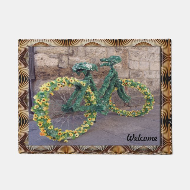 Paillasson Daisies Bicycle Doormat (Devant)