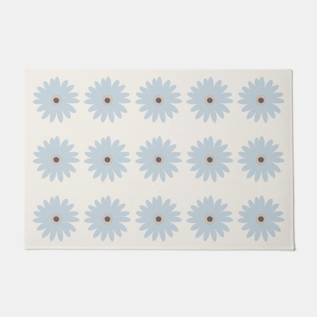Paillasson Daisy bleu clair (Devant)