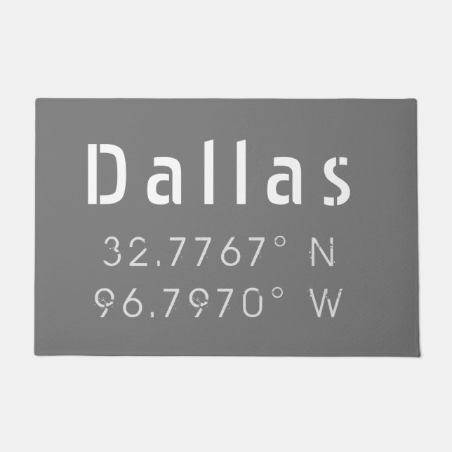 Paillasson Dallas Latitude Longitude (Devant)