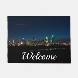 Paillasson Dallas Skyline Dawn Pano de bienvenue