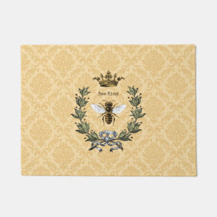Paillasson Damassé vintage de sorte de reine des abeilles