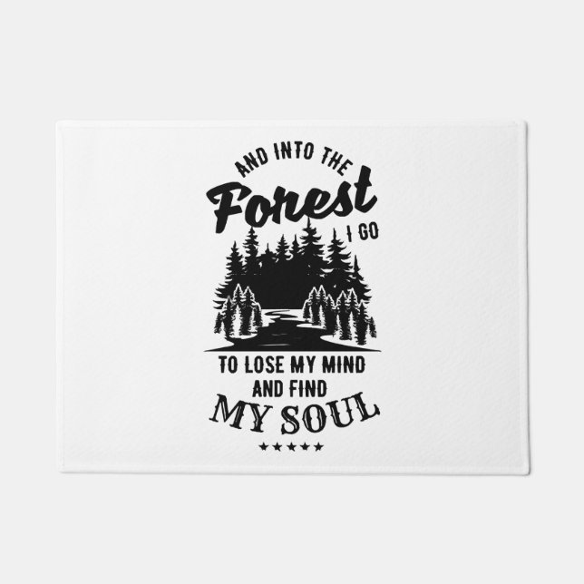 Paillasson Dans la forêt je vais (Devant)