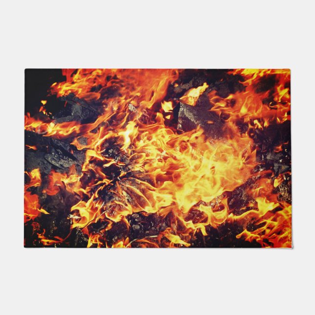 Paillasson Dans les flammes (Devant)