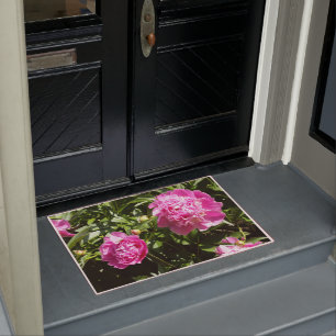Paillasson Dark rose peonies