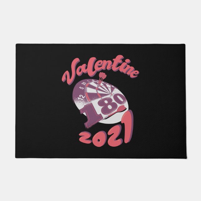 Paillasson Darts est ma Saint Valentin 2021 (Devant)