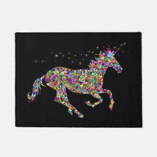 Paillasson de porte d'entrée Unicorn de couleur g