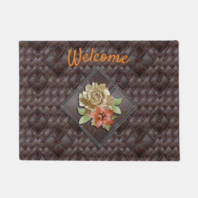 Paillasson Décor académique en cuir 3D (Devant)