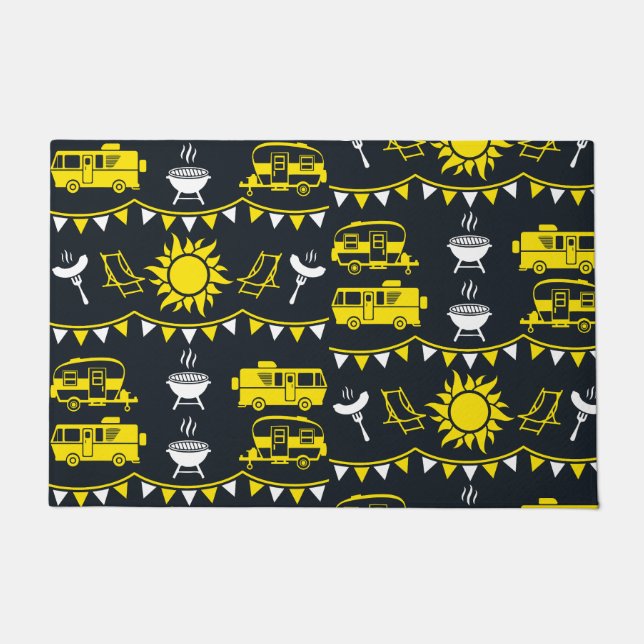 Paillasson Décor camping Caravan (Devant)