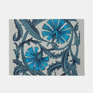Paillasson Décor de carreaux rustiques d'art floral antique b