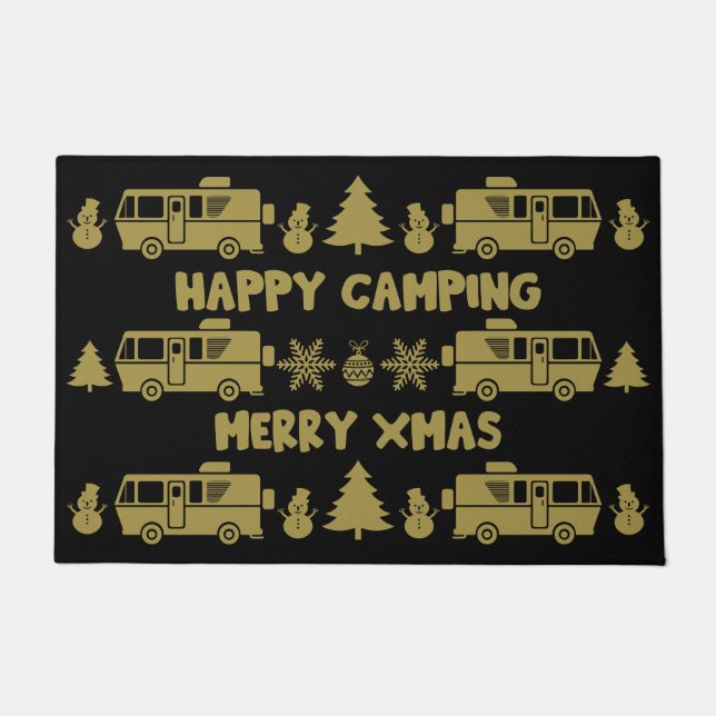 Paillasson Décor de Noël RV Motorhome (Devant)