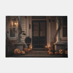 Paillasson Décor de porche d'Halloween éffrayant avec Jack-o-