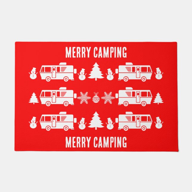 Paillasson Décorations de Noël pour camping-car (Devant)