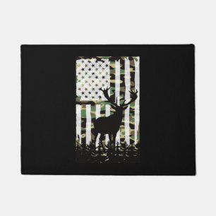 Paillasson Deer Elk Buck Chasse Camo USA Drapeau Camoflauge