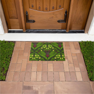 Paillasson Dendroctones et fougères, feuilles verts