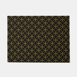 Paillasson Design1 traditionnel japonais - SHIPPO- Black&Gold