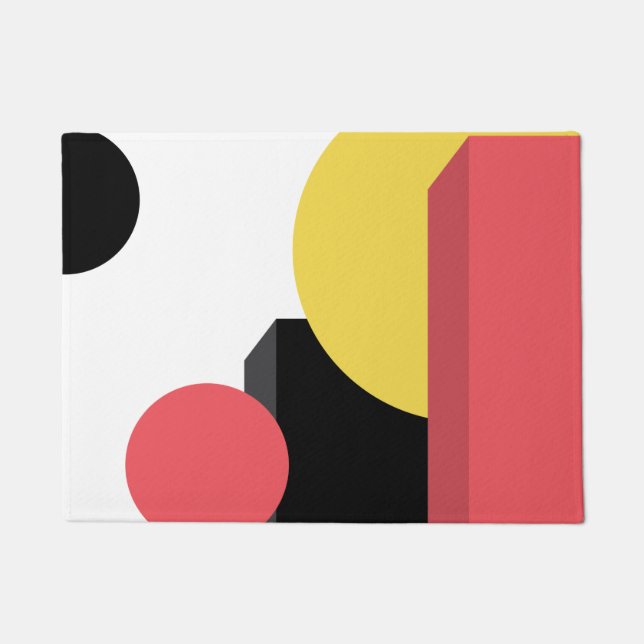 Paillasson design Abstrait, coloré, moderne, simple, dynamiqu (Devant)