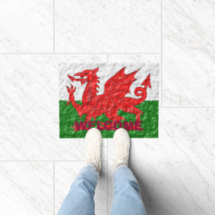 Paillasson Design du drapeau gallois