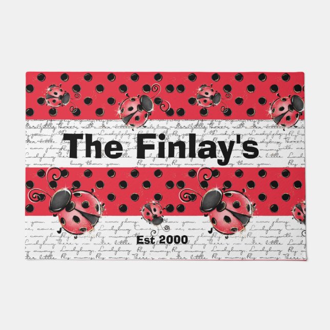 Paillasson Design Ladybug Ladybird (Devant)