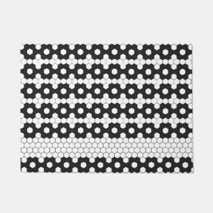 Paillasson Design moderne Carrelage noir blanc Motif