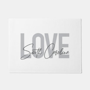 Paillasson Design moderne, simple, cool Love South Carolina