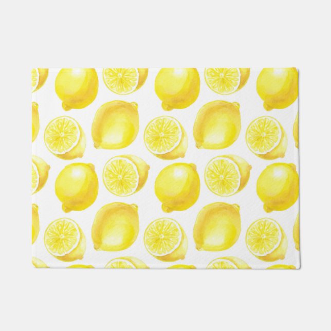 Paillasson Design motif citron (Devant)