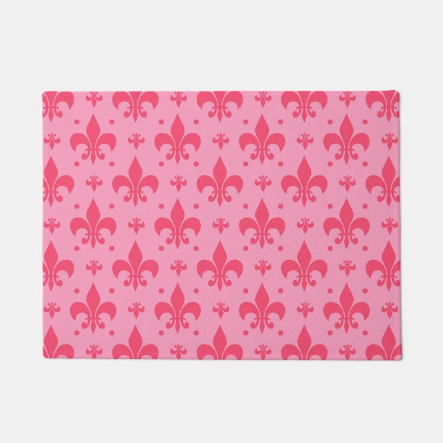 Paillasson Design Motif rose Fleur de lis (Devant)