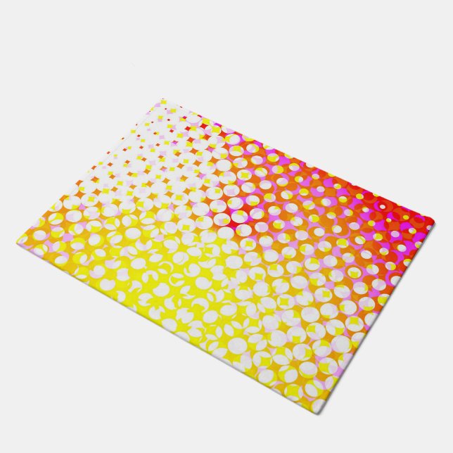 Paillasson Design Motif rose jaune (Incliné)