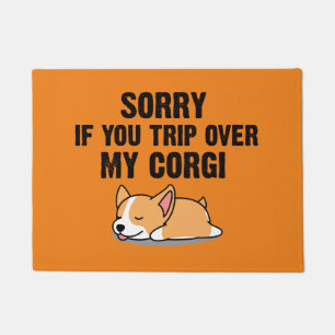 Paillasson Désolée si vous dépassez mon corgi