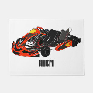 Paillasson dessin animé de Kart racing