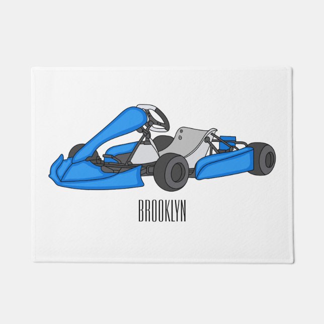 Paillasson dessin animé de Kart racing (Devant)