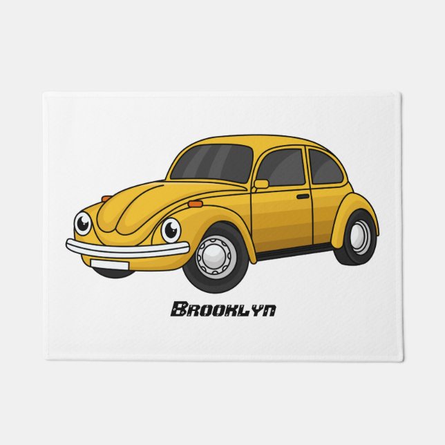 Paillasson Dessin animé de voiture classique (Devant)