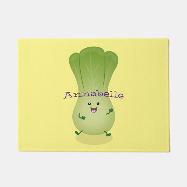 Paillasson dessin animé mignon de bok choy (Devant)