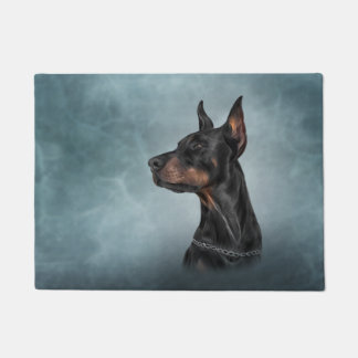 Paillasson Dessin Doberman
