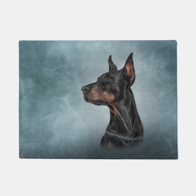 Paillasson Dessin Doberman (Devant)