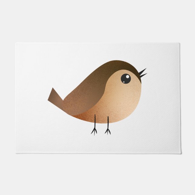 Paillasson Dessin d'Oiseau de Bruant (Devant)